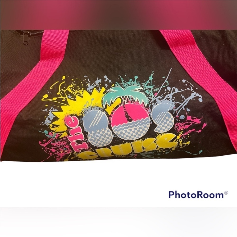 NEW 1980's Cruise Themed Duffel Bag Tote Costume Theme Party 80's Neon 80’s NWOT - Picture 5 of 15